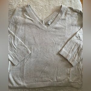 Madewell double vneck sweater